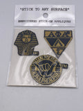 Alpha Phi  Alpha  -3 Pack Embroidered StIckers (Any Hard Surface) (Pack 2)