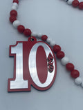 Delta Sigma Theta - Line Number Necklace (Beaded) #10