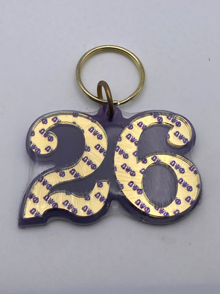 Omega Psi Phi - Line Number Keychain #26