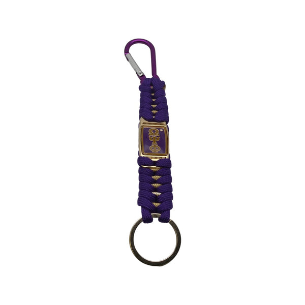 Omega Psi Phi - Paracord Keychain w/Clasp