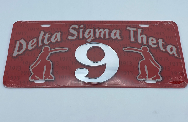 Delta Sigma Theta - Line Number License Plate #9