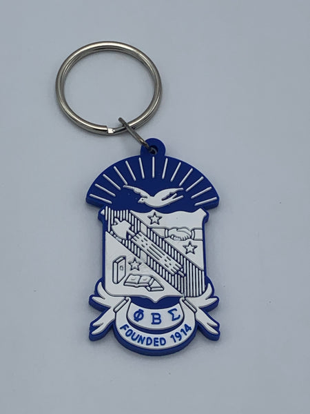 Phi Beta Sigma - Rubber Shield Keychain