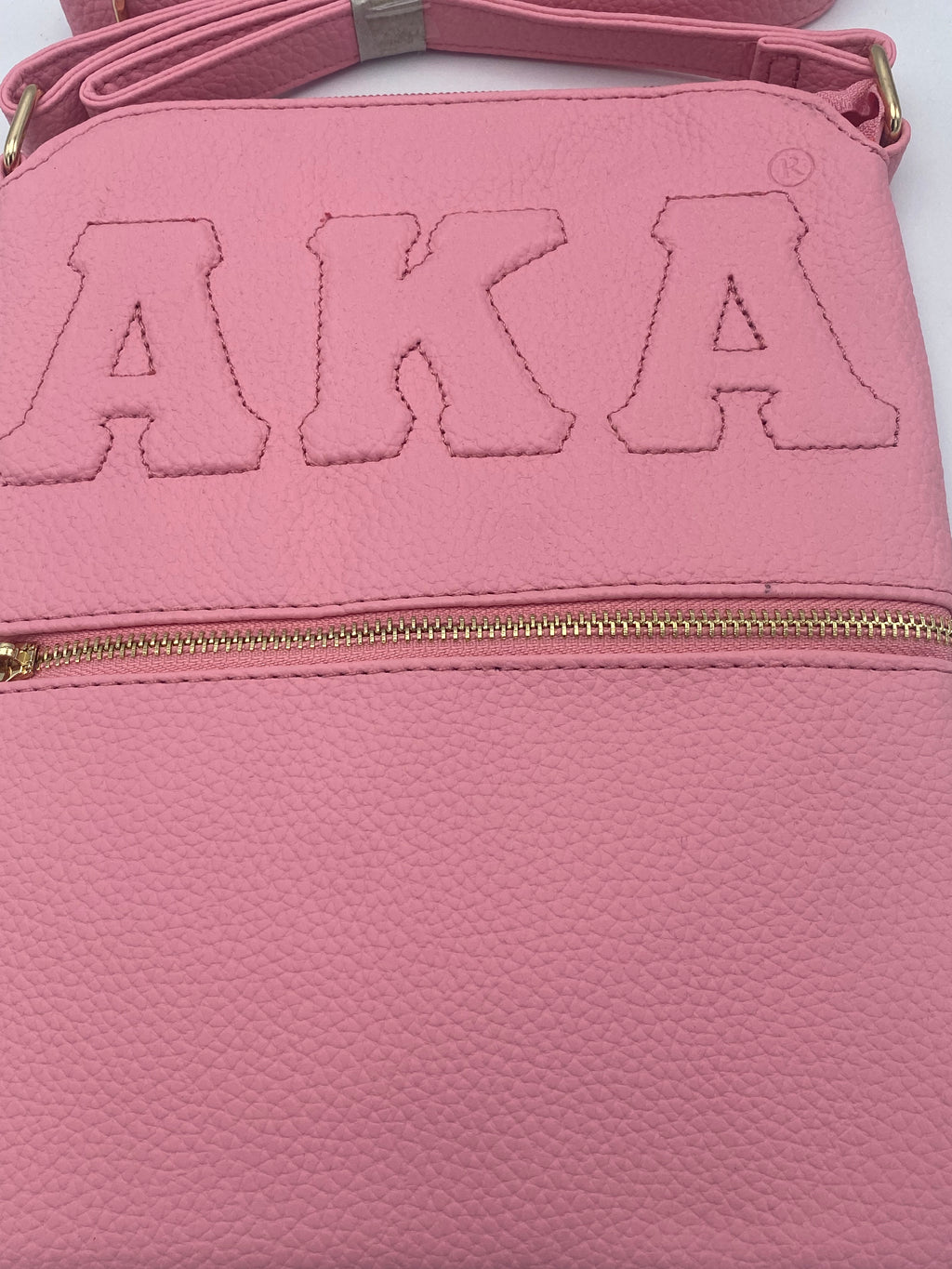Alpha Kappa Alpha - Embossed Cross Body Bag (Pink)