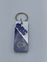 Phi Beta Sigma/Mason- Split Acrylic Keychain