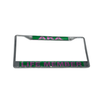 Alpha Kappa Alpha - Life Member License Plate Frame