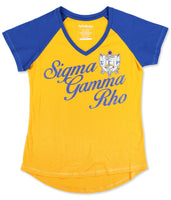 Sigma Gamma Rho - V-neck Tee (Gold)