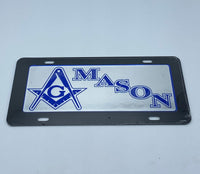 Mason - Black Acrylic License Plate
