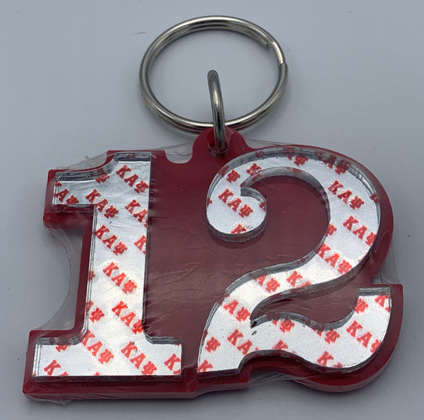 Kappa Alpha Psi - Line Number Keychain #12