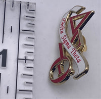 Delta Sigma Theta - Letters w/Banner 1.5”Lapel Pin