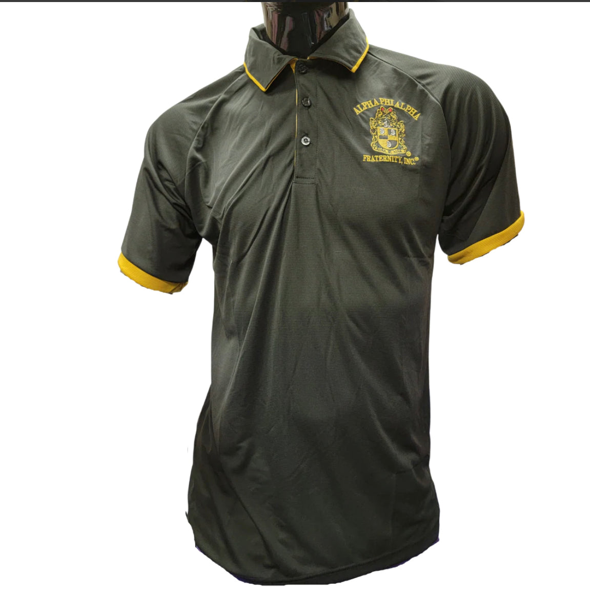 Alpha Phi Alpha - Dri Fit Polo (Black)