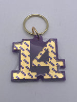 Omega Psi Phi - Line Number Keychain #14