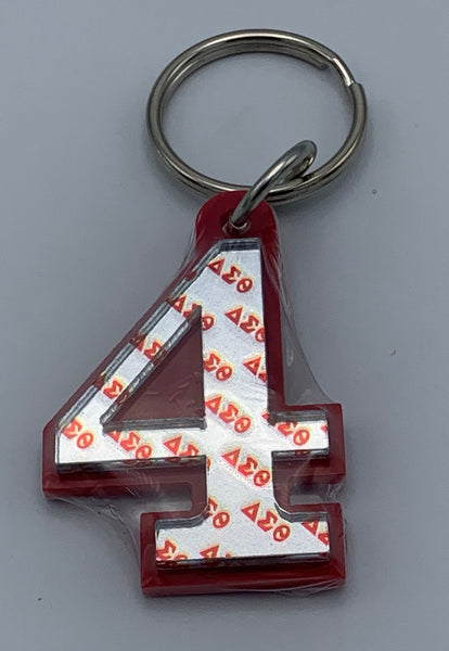Delta Sigma Theta - Line Number Keychain #4