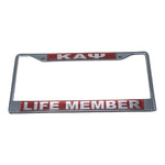 Kappa Alpha Psi - Life Member License Plate Frame