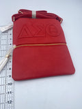 Delta Sigma Theta - Embossed Cross Body Bag (Red)