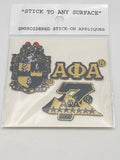 Alpha Phi  Alpha  -1 Pack Embroidered StIckers (Any Hard Surface)