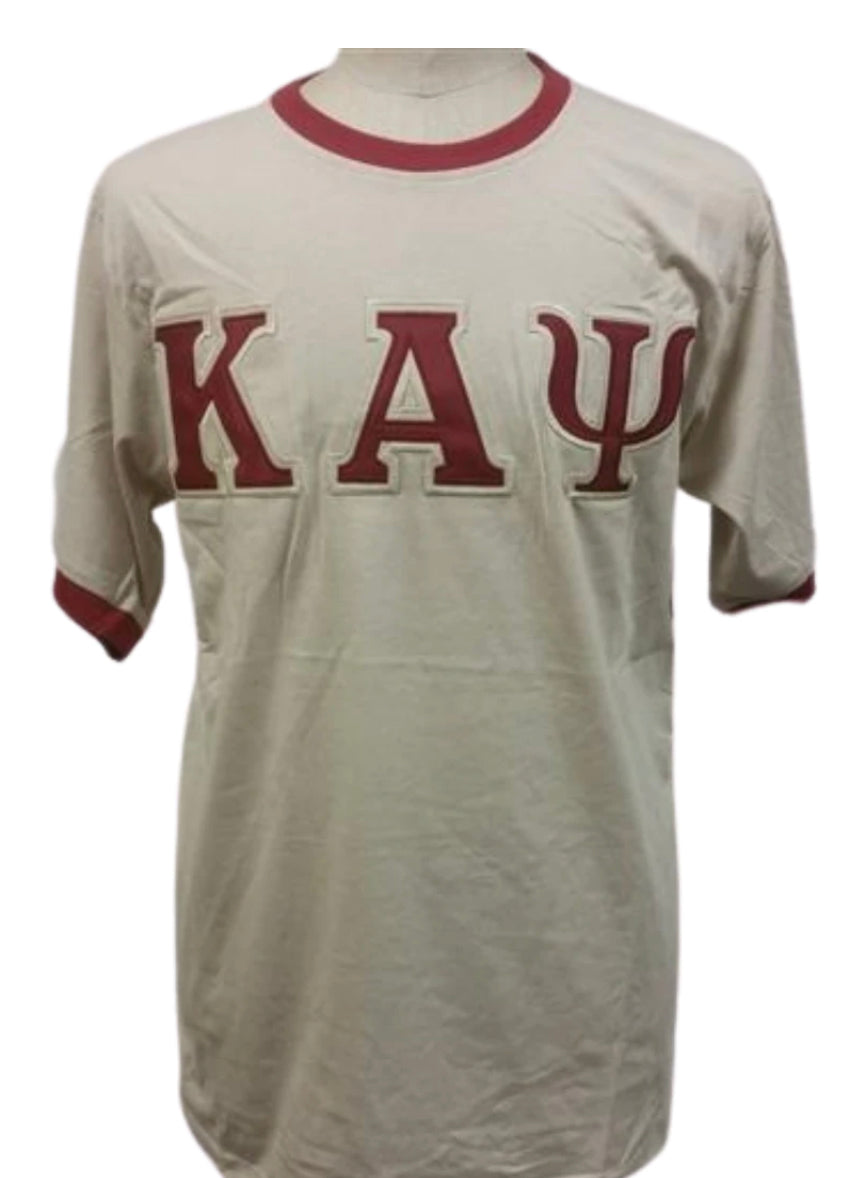 Kappa Alpha Phi - Cream Ringer Tee