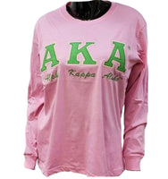 Alpha Kappa Alpha - Long Sleeve Tee (Pink)