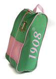 Alpha Kappa Alpha - Shoe Bag 10 x12 double Zipper (Green)