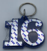 Zeta Phi Beta - Line Number Keychain #16