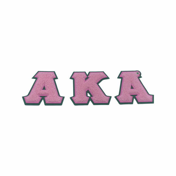 Alpha Kappa Alpha -  4”Letter Set Chenille (Sew on) Patch
