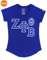 Zeta Phi Beta - V-neck Tee (Blue)