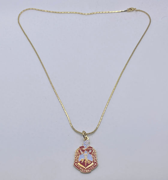 Delta Sigma Theta - Shield Necklace