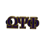 Omega Psi Phi- 2” Letter Lapel Pin