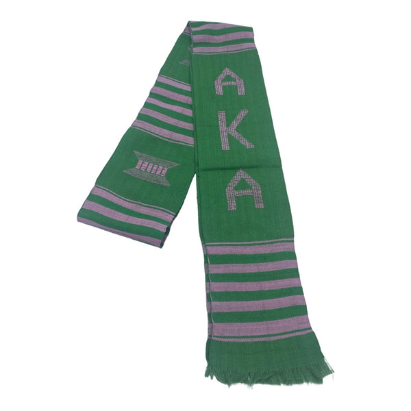 Alpha Kappa Alpha - Kente Stole (Green)