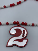 Delta Sigma Theta - Line Number Tiki Necklace (Beaded) #2