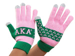 Alpha Kappa Alpha - Knit Texting Gloves