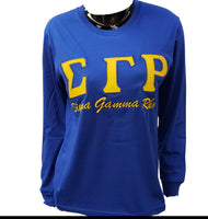 Sigma Gamma Rho - Long Sleeve Tee (Blue)