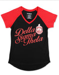 Delta Sigma Theta - V-neck Tee (Black)