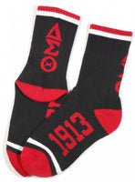 Delta Sigma Theta - Crew Socks(Black)