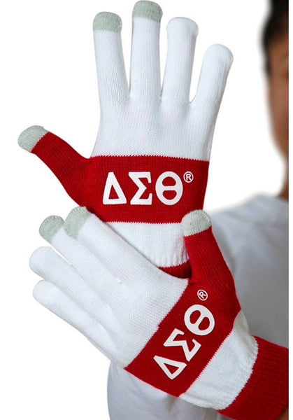 Delta Sigma Theta - Knit Texting Gloves