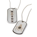 Mason - Dog Tag Necklace w/Epoxy Coating