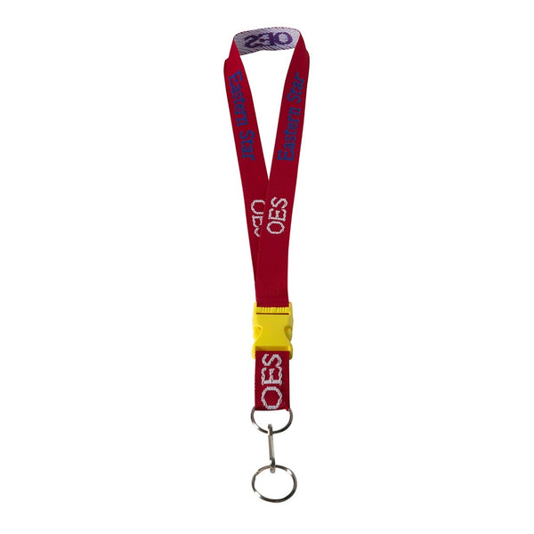 Eastern Star - Woven Embroidered Lanyard