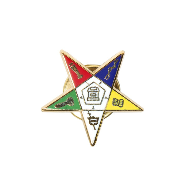 Eastern Star - 3D Color Shield Pin