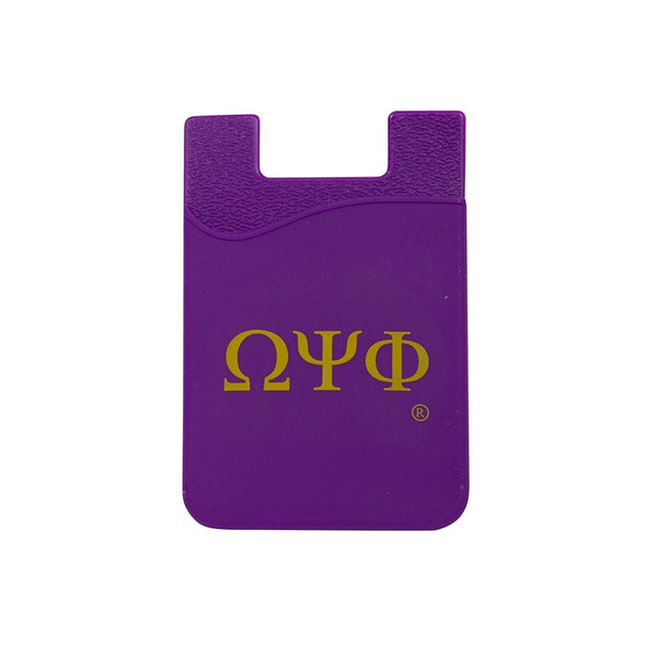 Omega Psi Phi - Silicone Phone Wallet